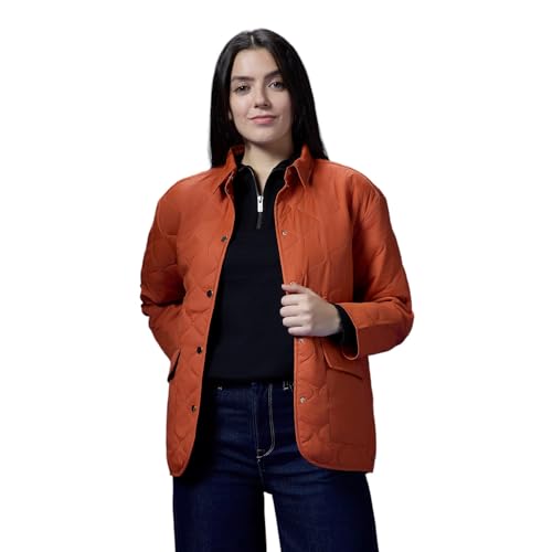 Pepe Jeans Women's Trench Coat (PL402576_Sunset Orange