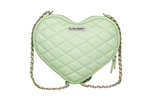 FLYING BERRY Womens Heart Shape Sling Bag (TURQUOIES)