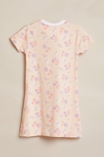 Allen Solly Girls Beige Print Casual Dress