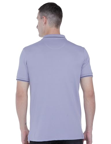 Van Heusen Men's Regular Fit T-Shirt (VSKPURGPR26049_Lilac