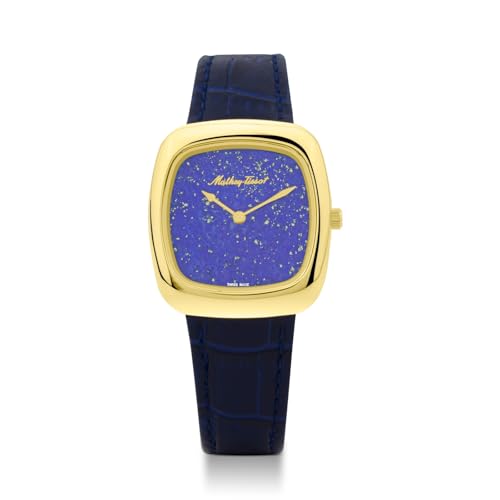 Mathey-Tissot Swiss Made Miss Quartz Blue Dial Analog Watch for Women - D538PLBU