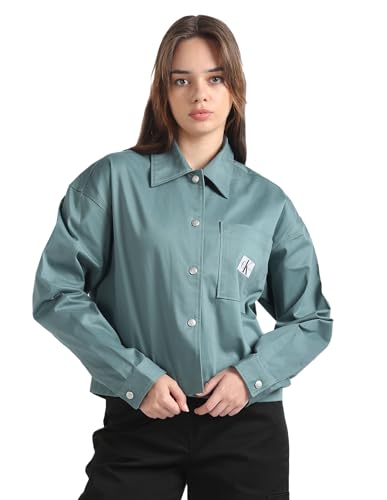 Calvin Klein Department3054 Relaxed Fit Shirt (J20J223241CFQ_Goblin Blue XXL)