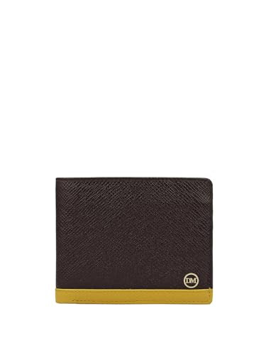 Da Milano Genuine Leather Brown Bifold Mens Wallet with Multicard Slot (10381)