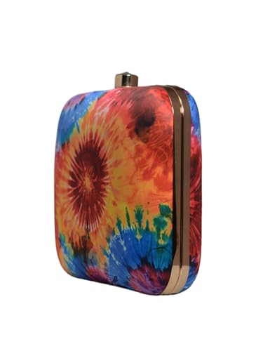 Artklim Flower Printed Clutch