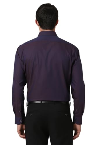 Van Heusen Men's Regular Fit Shirt (VHSFCCUB601458_Purple 44)