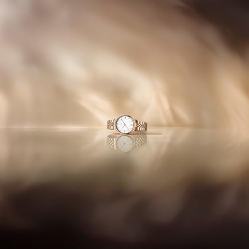 WENGER Urban Donnissima Swiss Made, 35 mm, White Dial, Rose-Gold Stainless Steel Bracelet, Women's Watch - 60.1721.119