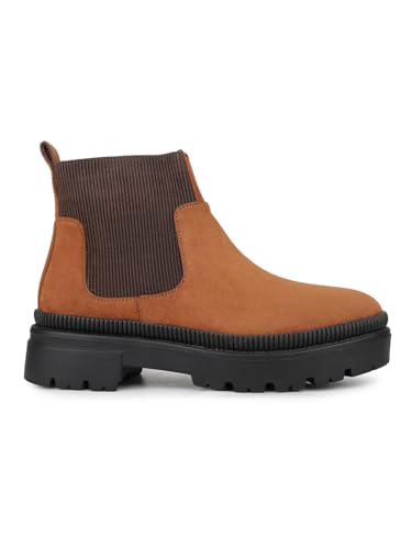 Inc.5 Womens Tan Casual Solid Round Toe Chelsea Boots