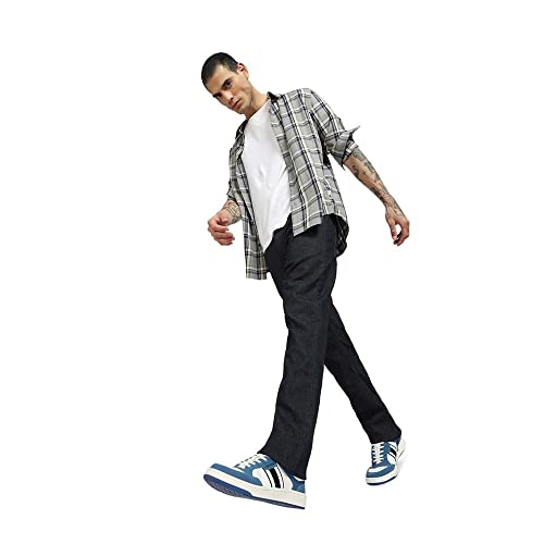 Jack & Jones Men's Cotton Blend Regular Fit Blue Jeans_30
