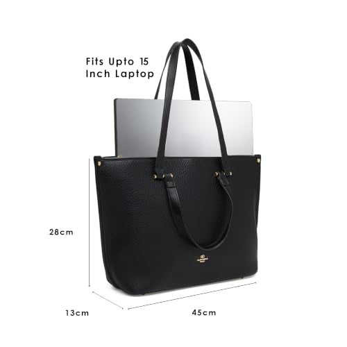 Akiki London Women's Harlow Tote Handbag | Upto 15 Inch Laptop | Tote Bag for Work | Ladies Purse | Stylish Shoulder Bag | Gift for Women