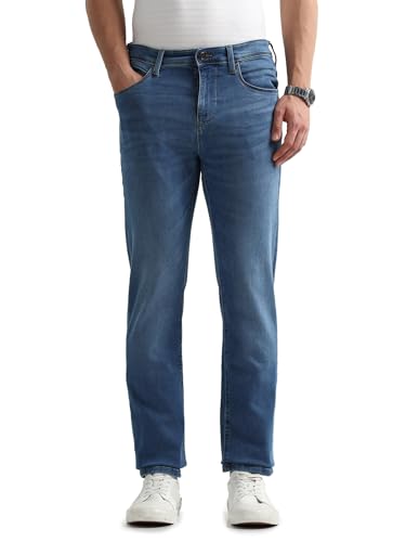 Arrow New York Men's Regular Jeans (ANAKJN2665_Blue