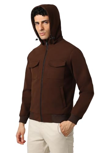 Van Heusen Men's A-Line Coat (VSJKUBOF358584_Brown