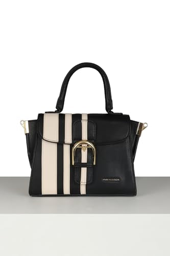 Van Heusen Women Black Patterned Casual Handbag