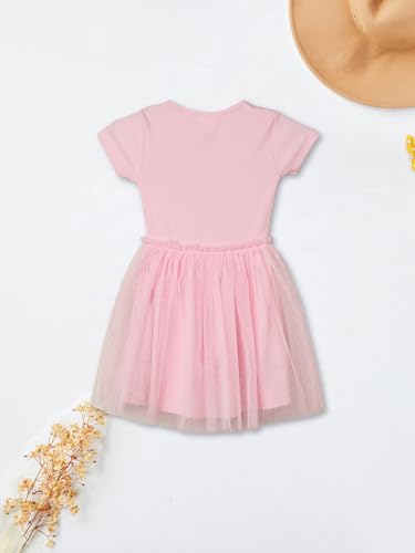 Max Girls Sequinned Tulle Dress (Pink_2-3 Y)