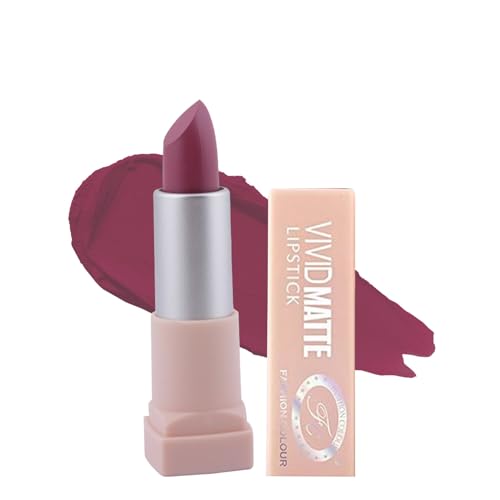 FASHION COLOUR Velvet Texture Vivid Matte Lipstick | Long-Lasting and Highly Pigmented Finish | Long Lasting, Hydrating & Lightweight Lipstick | Creamy | (Gentle Mauve, 3.8gm)