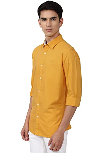 Van Heusen Men's Slim Fit Shirt (Yellow)