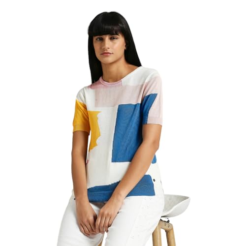 Pepe Jeans Women's Slim Fit T-Shirt (PL702183_Yellow