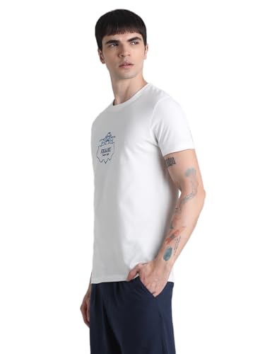 JACK & JONES Mens White Slim Fit T-Shirt