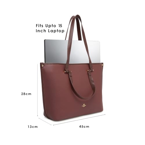 Akiki London Women's Harlow Tote Handbag | Upto 15 Inch Laptop | Tote Bag for Work | Ladies Purse | Stylish Shoulder Bag | Gift for Women