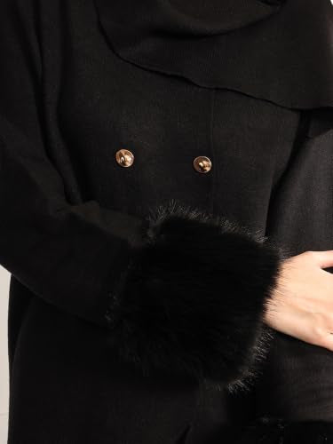 Kazo Women's Rim Jacket With Removable Cuff (Black XL)