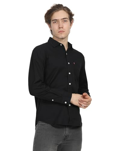 Levi's Men's Black Slim Fit Shirt