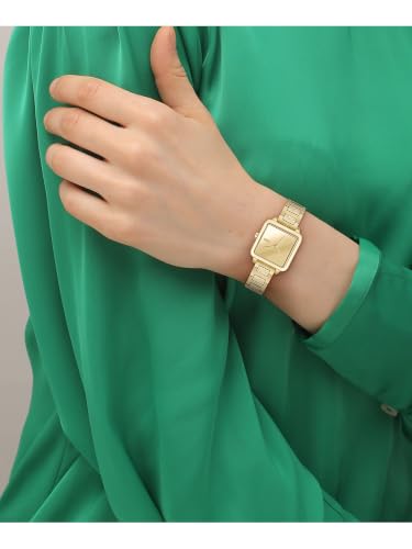 Lacoste Lacoste.12.12 Leap Qtz Basic Gold Square Dial Women's Watch- 2001464