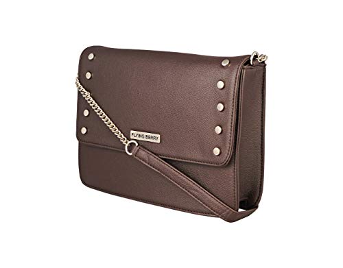 FLYING BERRY Women's Sling Bag (BROWN)
