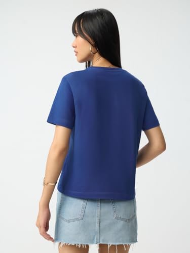 The Souled Store We Bare Bears: Story of My Life Women and Girls Short Sleeves Round Neck Blue Graphic Printed Cotton Relaxed Fit Lightweight Everyday Streetwear T-Shirt