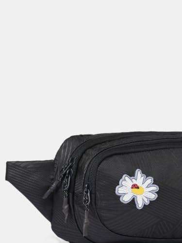 Wiki(Petal Fannypack Luggage Trolley Bag)-25.4 cm, (3L), Lightweight Polyester, No Lock, Premium Anti-Theft Zippers, 360° 8 Silent Wheels, Carry On Trolley, Blue(SLD_Blu)