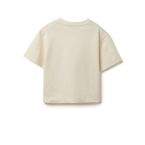 United Colors of Benetton Cropped Fit Round Neck Graphic Horse Boot Side Placement T-Shirt