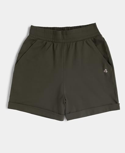 Jockey A157 Womens Super Combed Cotton Rich Straight Fit Shorts with Side Pockets_Deep Depths_L