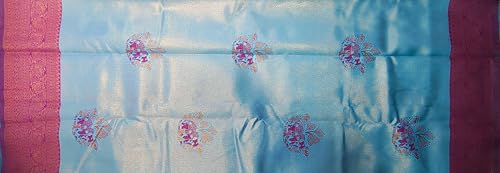 SREE KUMARAN Women's Kanchipuram Kubera Silk Pure Pattu Sarees – Royal Elephant Butta With Blouse