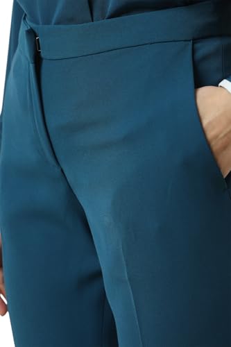 Allen Solly Women's Regular Casual Pants (AHTFWRGPI03853_Blue