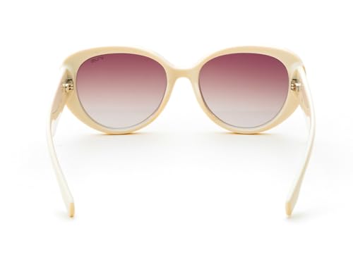 IRUS Women Oval sunglasses | 100% UV protection | Small Size | Brown Gradient Polycarbonate lens