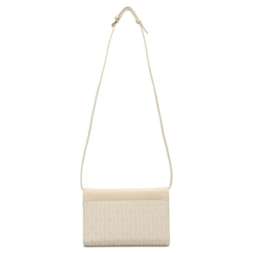 Da Milano Leather Sling Bag for Women - White (LSB-02512)
