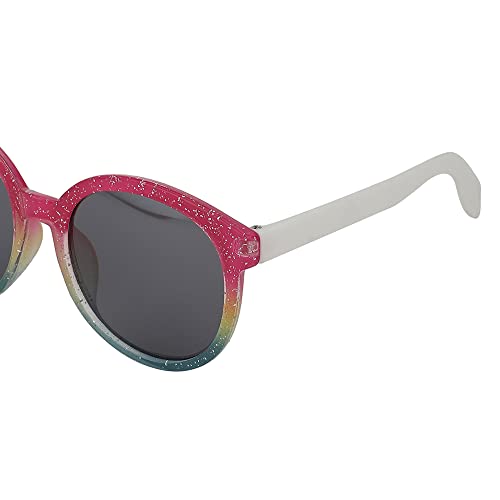 Carlton London Girl's Black Lens & Pink Round Sunglasses