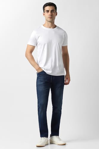 Van Heusen Men's Regular Jeans (VXDNGCELFU97181_Navy