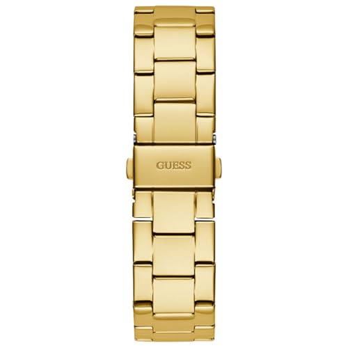 GUESS Women Champagne Round Stainless Steel Dial Analog Watch-U1358L2M