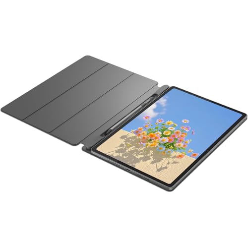 Lenovo 12.1″ Idea Tab Plus, 2.5K Touchscreen, 90Hz Lightweight Tablet, MediaTek Dimensity 6400, 8 GB RAM 256 GB Storage(128GB UFS+128GB SD Card), Integrated Arm Mali-G57 MC2, Tab Pen and Folio Case