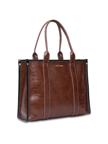 Bagsy Malone Women's Large Sized Hand Bag With Adjustable & Detachable Sling Strap And Top Handles