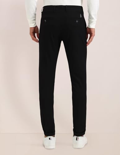 U.S. POLO ASSN. Men's Fitted Casual Pants (USTRO1789_Black