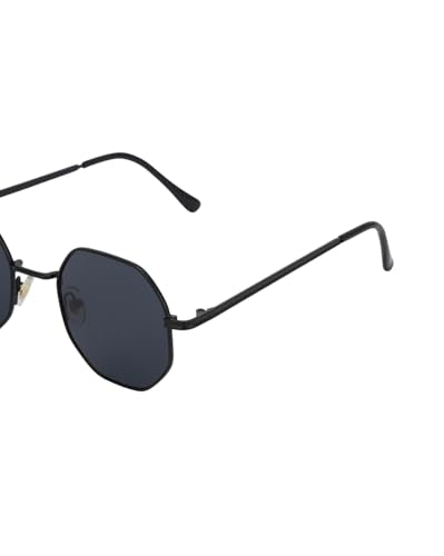 Carlton London Black Toned with UV Protected Lens Rectangle Sunglass for unisex