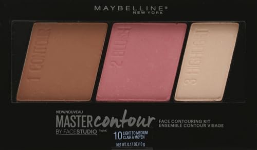 Maybelline New York Face Studio Master Contour Palette, Light to Medium, 10g
