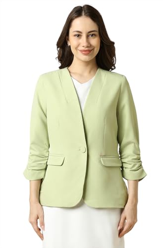 Allen Solly Women Green Blazer