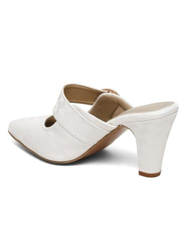Flat n Heels Womens White Pumps FnH 2784-WHT