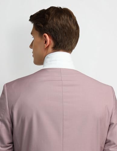 Arrow Men's Polyester Classic Business Suit Pants Set (ARAISU5566_Medium Pink