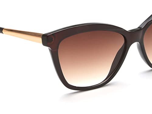 IRUS 100% UV protected sunglasses for Women | Size- Large | Shape- Cat Eye | Model- IRS1193C2SG