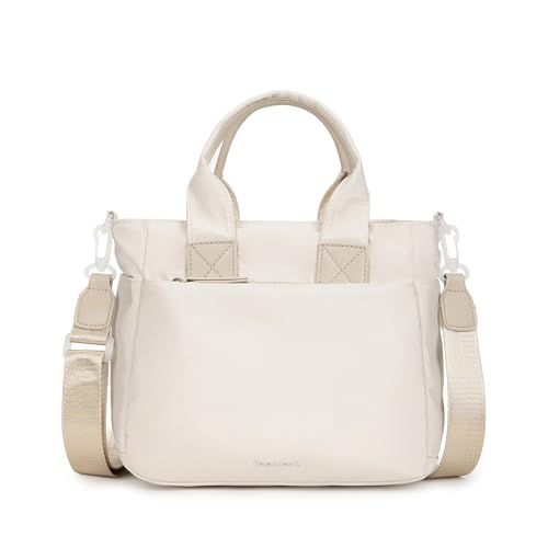 Fastrack Cloud Nylon Satchel Bag | Spacious Main Compartment with Organiser Pockets, External Quick-Access Zipper Pocket, Dual Carry Handles & Detachable Adjustable Webbing Strap with Zipper Closure