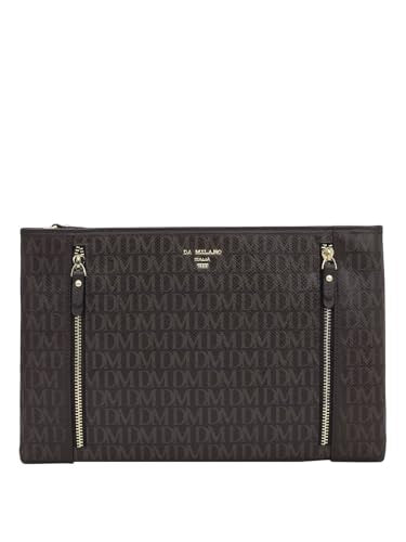 Da Milano Genuine Leather Brown Clutch (1458S-B) (Small)