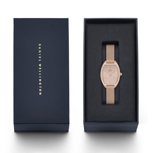 Daniel Wellington Tonneau 20mm Rose Gold-Tone Dial Analog Women Watch - DW0DL2001
