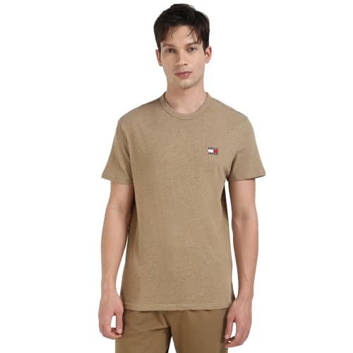 Tommy Hilfiger Mens Brown Color Tshirt (XL)